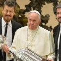 San Lorenzo festejó con el Papa