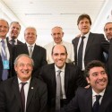 Papa Francisco recibió a la comitiva de la Conmebol, incluido el Ing. Luis Chiriboga