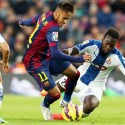 #EcuatorianosEnEspaña: Felipe Caicedo jugó con Espanyol ante FC Barcelona