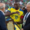 FEF resalta los 101 partidos de Wálter Ayoví con la selección ecuatoriana