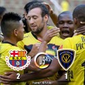 (VIDEO) Barcelona ganó a Independiente y es el líder de la etapa