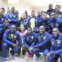(FOTOS) Ministra del Deporte, Catalina Ontaneda, visitó a la selección