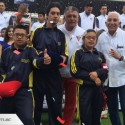 (TUIT) Claudio Borghi recibió banda de capitán entregada por los atletas de Olimpiadas especiales
