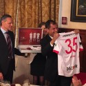 (VIDEO y FOTOS) Liga Deportiva Universitaria almorzó en Carondelet junto a Rafael Correa