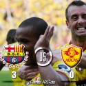 (VIDEO) Aucas cayó por goleada en su visita a Barcelona