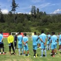 Jugadores de la Católica ven con expectativa el partido frente a Liga de Quito