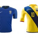 (TUIT) Conozca los uniformes con los que se jugará Brasil vs Ecuador