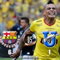 (VIDEO) Barcelona aplastó a Universidad Católica en el Monumental