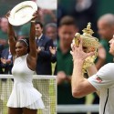 (VIDEOS) Serena Williams y Andy Murray, campeones de Wimbledon