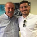 (TUIT) Iker Casillas y Del Bosque en acuerdo de paz