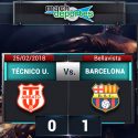 (VIDEO) Técnico Universitario no pudo defender su localía y perdió con Barcelona