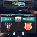 Liga de Quito se impuso por goleada a Técnico Universitario