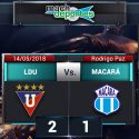 (VIDEO) Liga de Quito derrotó a Macará y vuelve a la punta de la tabla