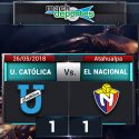 (VIDEO) El Nacional se llevó un empate de su visita a Universidad Católica