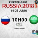 Rusia vs Arabia Saudita, son los primeros en enfrentarse en la esperada Copa del Mundo