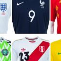 Las 32 camisetas oficiales de las selecciones de la Copa del Mundo