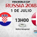 ¡PREVIA! Croacia vs Dinamarca en la lucha por clasificar a cuartos de final