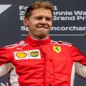 El alemán Sebastian Vettel de Ferrari hizo una buena carrera en el GP belga