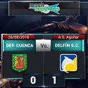 Delfín SC ganó de visitante a Deportivo Cuenca en el estadio Alejandro Serrano Aguilar