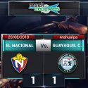 (VIDEO) El Nacional rescató un empate de local ante Guayaquil City