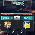 (VIDEO) Delfín se llevó el empate de su visita a Barcelona en el Monumental
