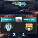 (VIDEO) Barcelona sufrió, pero finalmente pudo derrotar a Guayaquil City