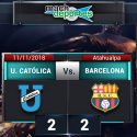 (VIDEO) Barcelona consiguió un empate de su visita a Universidad Católica