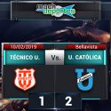 Universidad Católica se llevó una victoria de su visita a Técnico Universitario