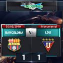 (VIDEO) Liga de Quito rescató un empate de su visita a Barcelona