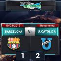 (VIDEO) Universidad Católica se llevó la victoria ante Barcelona del Monumental