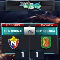 (VIDEO) El Nacional rescató un empate de local ante Deportivo Cuenca