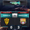 (VIDEO) Goleada de visitante de Barcelona ante Fuerza Amarilla