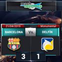 (VIDEO) Victoria sin problemas de Barcelona sobre Delfín en el Monumental