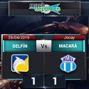 (VIDEO) Empate entre Delfín y Macará en Manta que sirve de poco a los dos