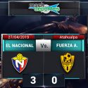 (VIDEO) El Nacional se impuso a Fuerza Amarilla en el Atahualpa a pesar de una fuerte lluvia