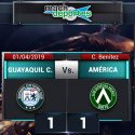 (VIDEO) Guayaquil City rescató un empate como local ante América