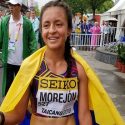 (FOTO) La joven marchista Glenda Morejón ganó medalla de oro en España