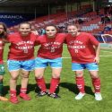 (FOTOS) La futbolista ecuatoriana Mayra Olvera ascendió con su equipo el Lugo Femenino a la Primera B de España