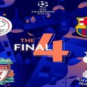 El premiazo para los semifinalistas de la Champions League
