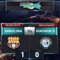 (VIDEO) Barcelona logró imponerse por la mínima a Guayaquil City en el Monumental