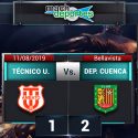 Técnico Universitario no pudo de local ante Deportivo Cuenca