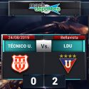 (VIDEO) Técnico Universitario no pudo de local y cayó ante Liga de Quito